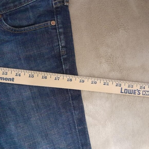 AG Adriano Goldschmied Flare Jeans Womens Size 29 The Club Dark Wash Distressed - Picture 9 of 12